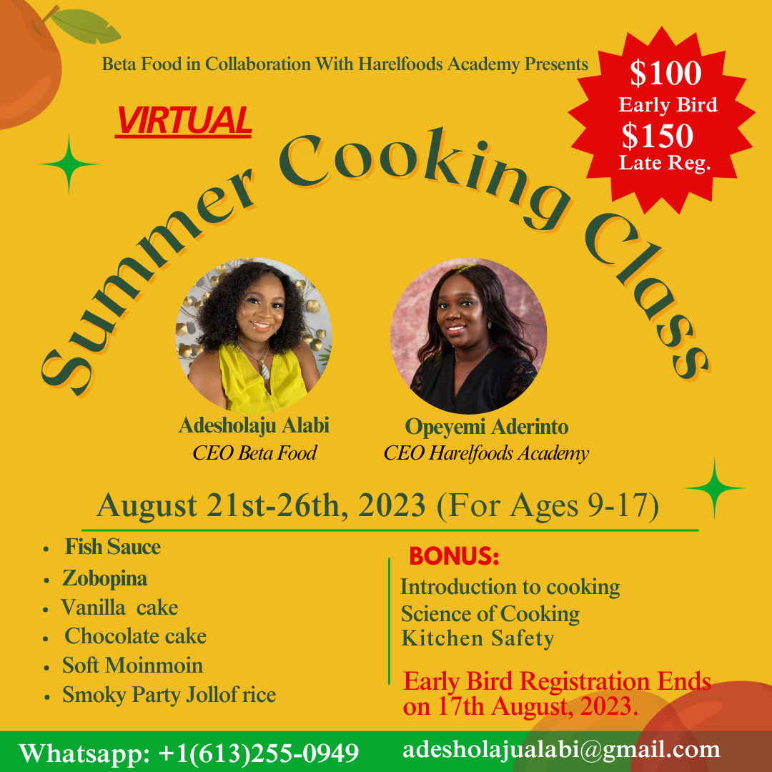 Summer Culinary Classes (CANADA)